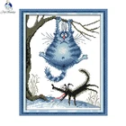 Набор для вышивки крестиком Joy Sunday, сделай сам, 11CT 14CT