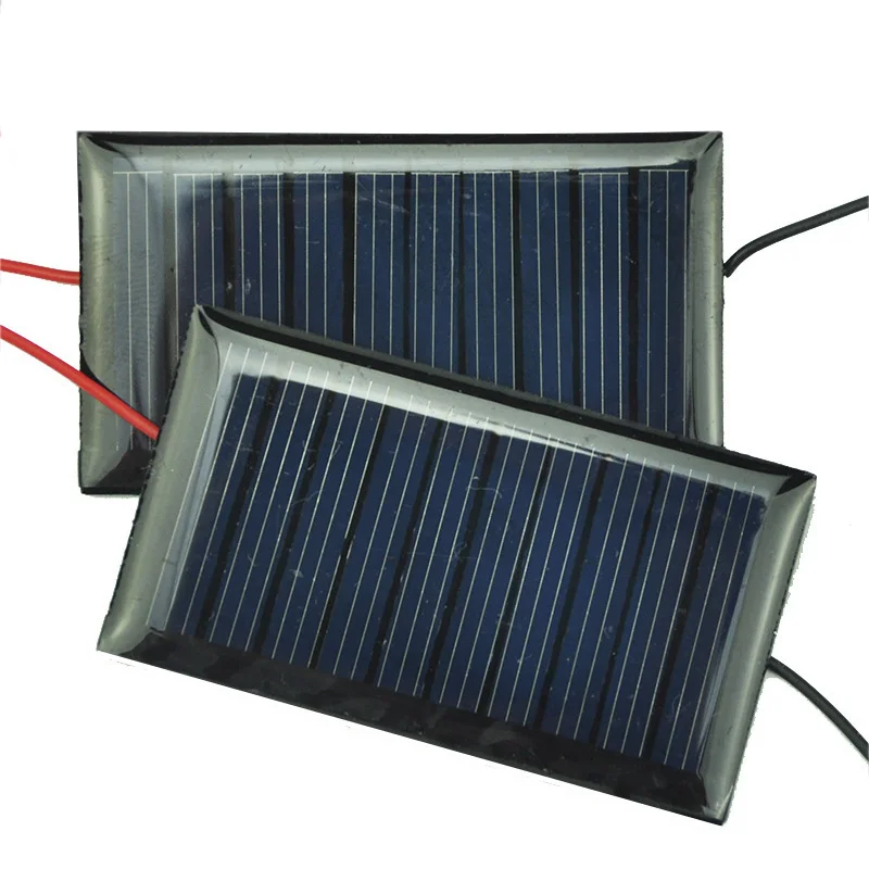 10 шт 5 V эпоксидной поликристаллическая солнечная панель 30mA Солнечный Зарядное устройство для мобильного телефона 53*30 мм DIY Solars Батарея Мощность банк солнечные панели