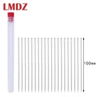 LMDZ 20pcs 100 мм Швейные иглы ручные для кожаных проектов с прозрачной нитью для бутылок ручная швейная игла