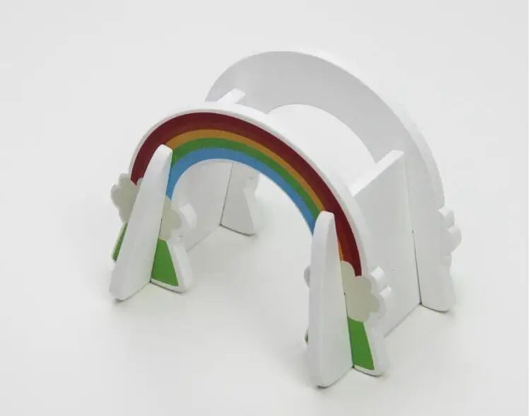 rainbow bridge EDWONE все виды деревянных дорожек часть бука деревянная железная дорога железнодорожные пути игрушки аксессуары подходят для Toma s Biro - Цвет: rainbow bridge