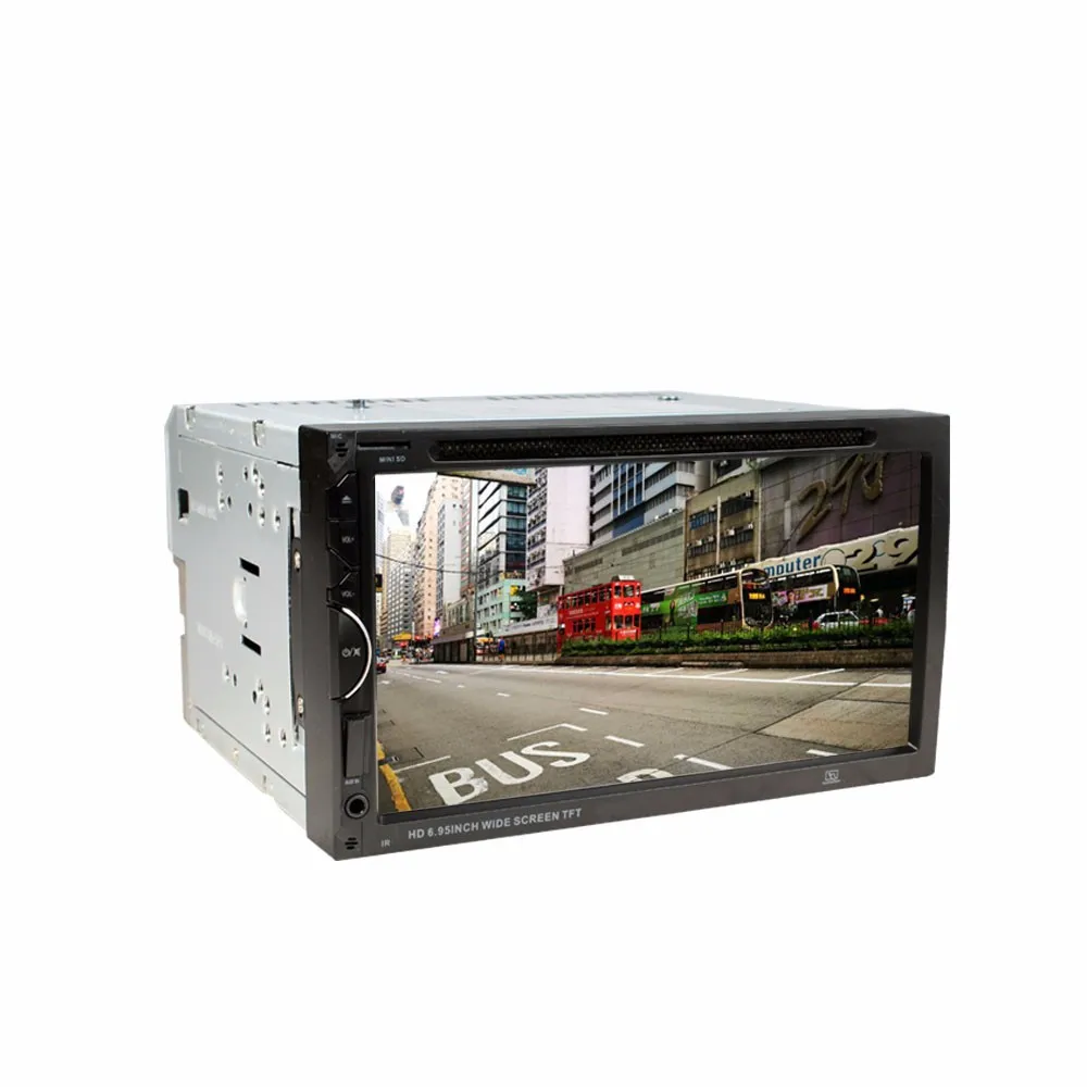 Один Din автомобильный мультимедийный плеер с USB SD входом AUX DVD/CD/MMC FM трансимиттер BT