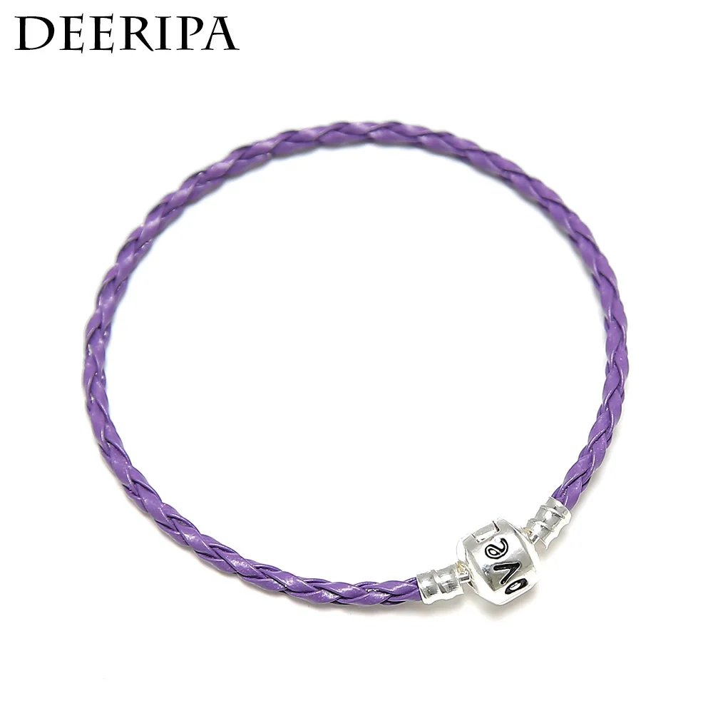 Женский кожаный браслет CUTEECO 6 цветов брендовый с подвесками цветов|Браслеты