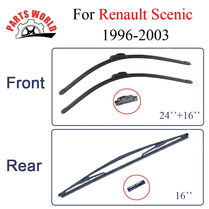 Стеклоочистители для Renault Scenic 1996-2003 лобовое стекло резиновые Передние и задние
