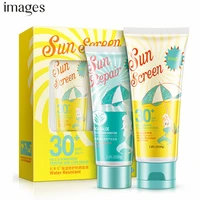 sunscreen cream set spf 30 moisturizing skin protect sunblock 80g after sun repair aloe vera gel face care prevents skin damage