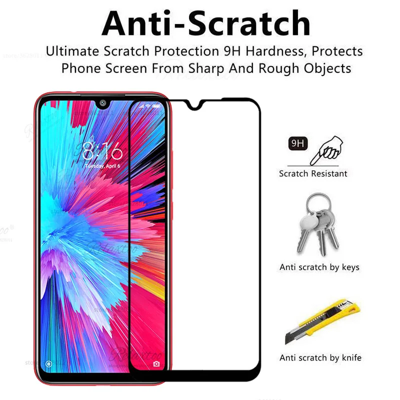 Закаленное стекло для Xiaomi Redmi note 7 7s 7a Защитное xiomi redme note7 redmi7 a pro защитное