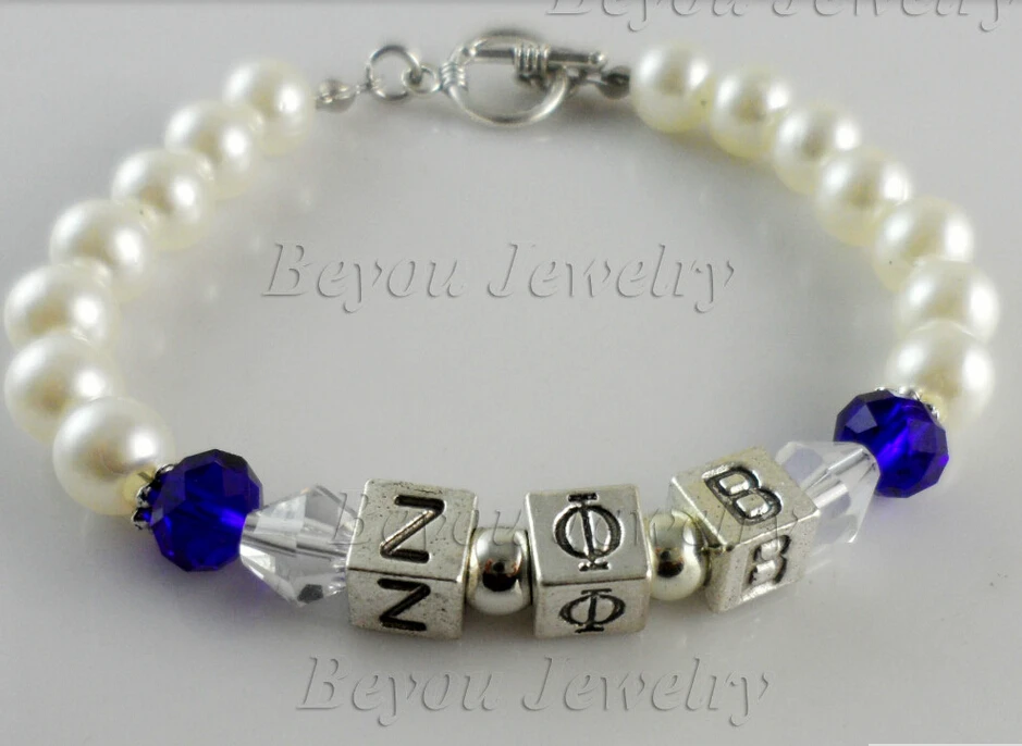 

Жемчужные бусины ZETA PHI BETA Sorority, ювелирные изделия, 5 шт.