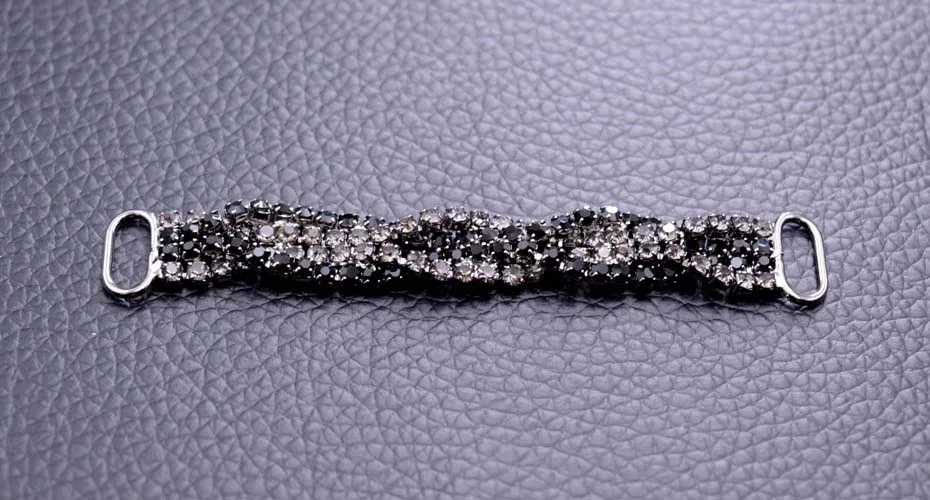 DIY 10 шт Сияющий струйный цвет горный хрусталь Бикини Соединительная Пряжка медная цепь подходит для Pin Up горный хрусталь гематит палтированный BK-07