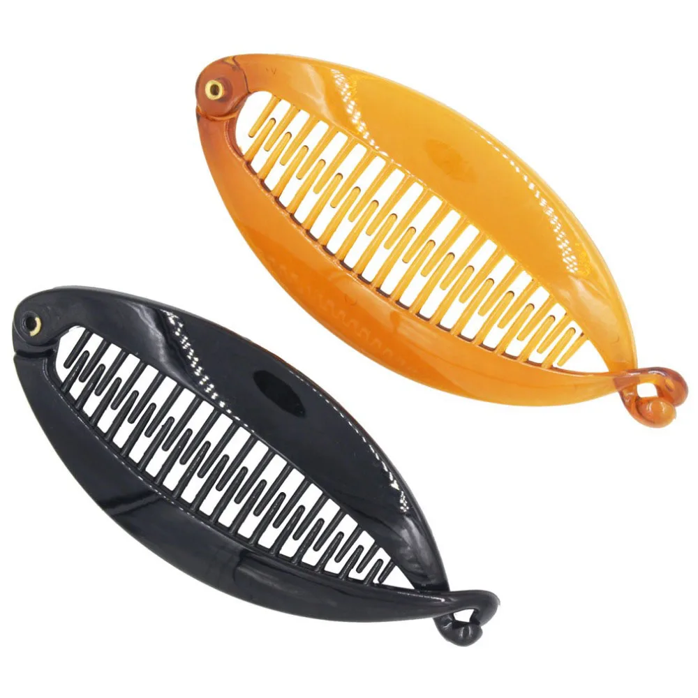 Новый дизайн расческа для волос в виде банана зажим женской рыбки рыбьего хвоста