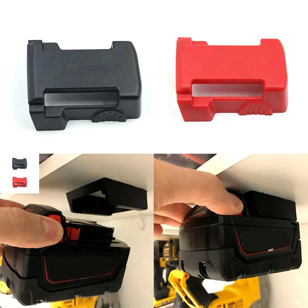 Powstro 5 шт. крепления для аккумуляторов с 3D печатью с ABS для MILWAUKEE M18 18 в стойка-держатель для хранения стойки Слоты батареи Houlder