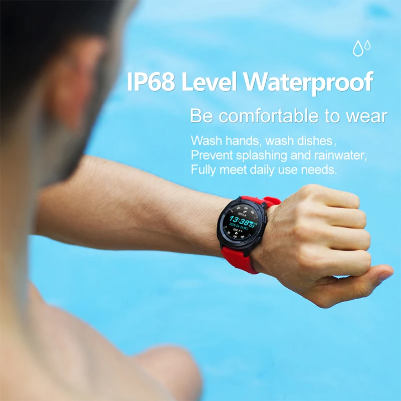 VA02 Смарт-часы MTK2502 Smartwatch IP68 Профессиональный Водонепроницаемый телефонными