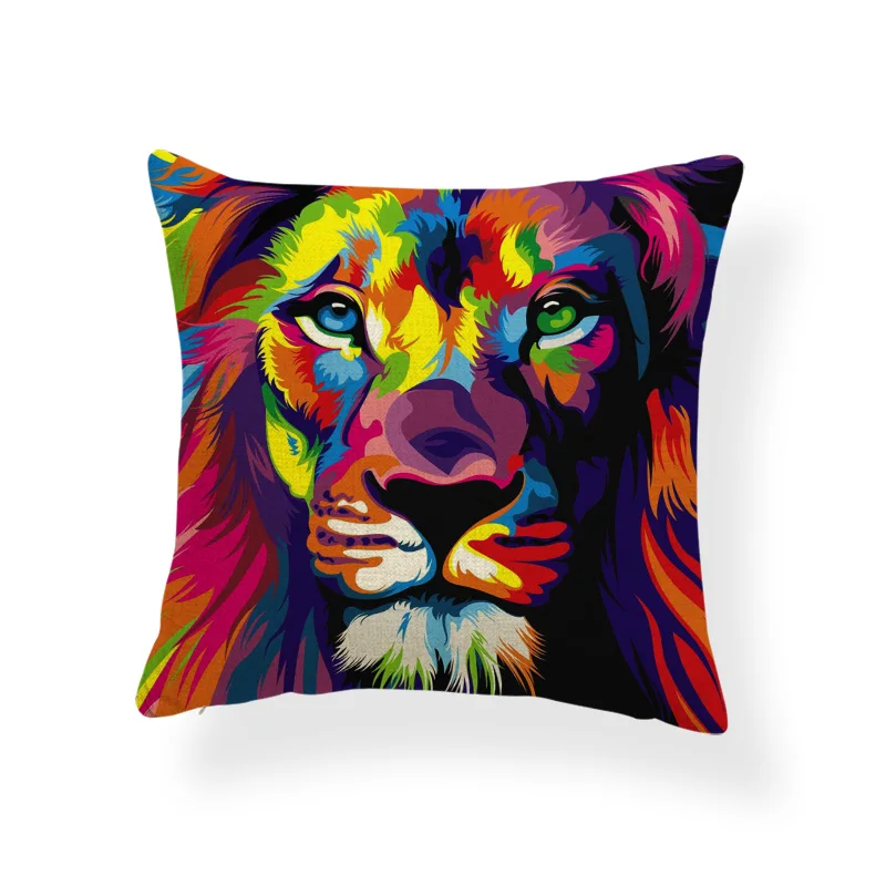 Морской Кот Волк Лев наволочки животное подушка с лошадью подушки современный