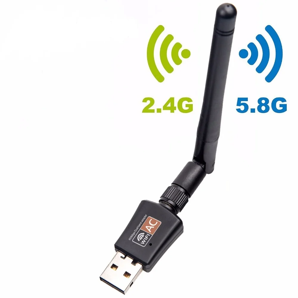 600 Мбит/с 5 ГГц 2 4 USB Wifi адаптер двухдиапазонный RTL8811AU Антенна Dongle LAN для Windows Mac