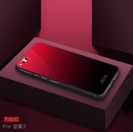Градиентный чехол-накладка из закаленного стекла для Smartisan Nut U3 U2Pro U3Pro Pro2s чехол для Smartisan Nut U2 Pro coque U3 Pro shell - Цвет: A3