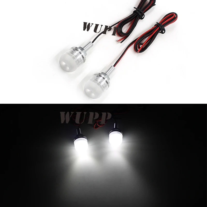 WUPP белый 2 шт. светодиодный мотоциклетный автомобильный номерной знак винт болт