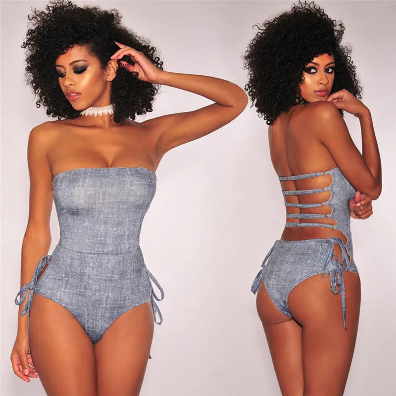 2018 сексуальный женский цельный бикини Монокини купальник пляжный с открытой