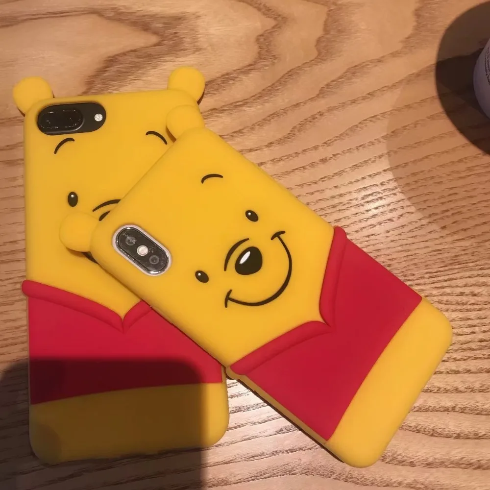 Oryksz для iPhone 7 Чехол Милые Носки с рисунком медведя из мультика мягкий силиконовый