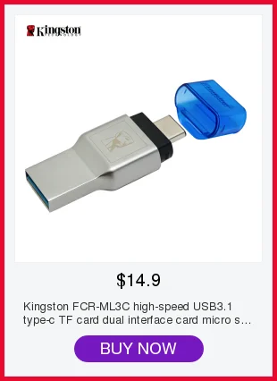 Kingston FCR-ML3C высокоскоростной USB3.1 тип-c TF карта двойной интерфейс карты micro sd кард-ридер