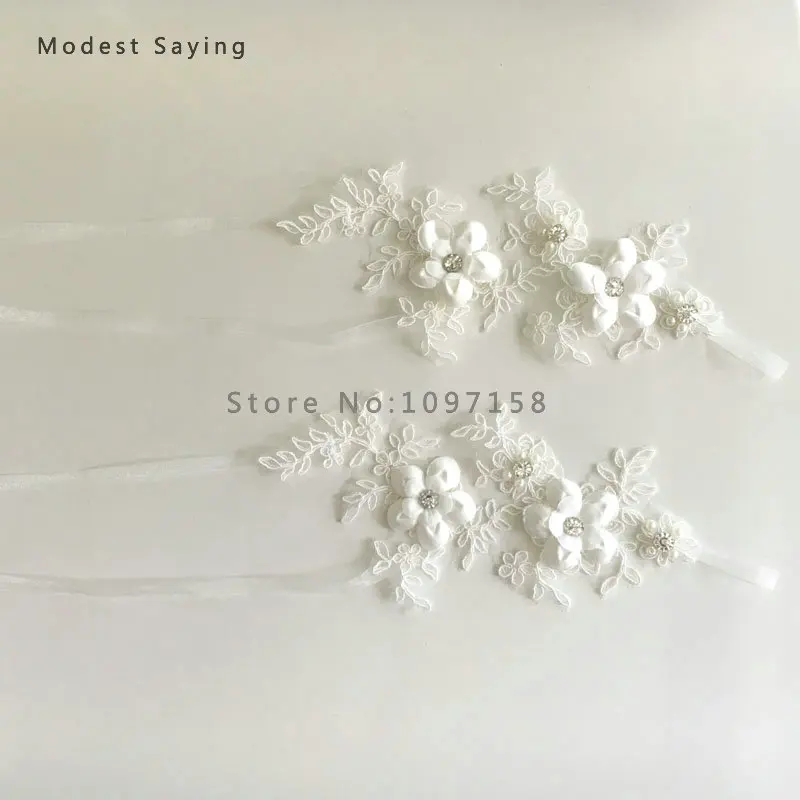 Free Size Ivory Flowers Lace Wedding Barefoot Sandals Anklet Shoes With Toe Sandbeach Bridal Beach Bridesmaid Foot Jewelry YB25 | Украшения