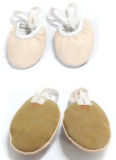 Женские кожаные туфли с полуподошвой для танцев туфли-пуанты тапочки