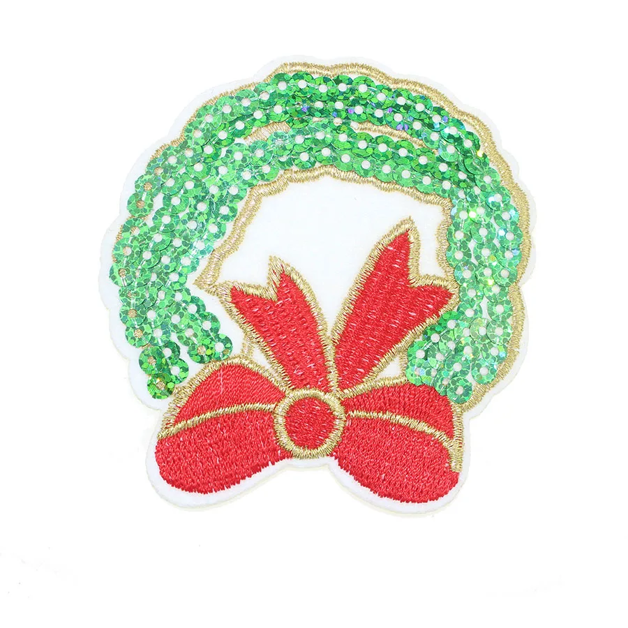 1 шт. рождественский стиль патч для одежды железа на патчи Вышивка стикер
