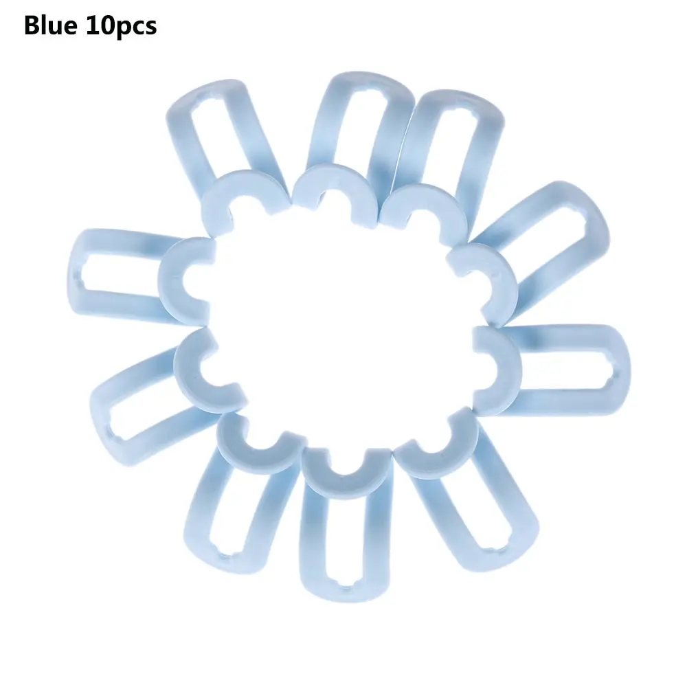Blue(10pcs) 1 упаковка, креативная мини вешалка для одежды, легкий крючок, шкаф, органайзер для хранения, держатель, крючок, синий/зеленый/розовый, Антискользящая одежда, вешалка - Цвет: Blue(10pcs)