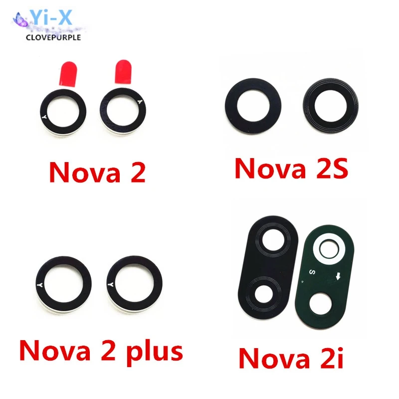 2pcs/lot Rear back main camera glass lens for Huawei Nova 2 2S 2i 3 3E 3i 4 4E 5 5i lite plus Pro | Мобильные телефоны и