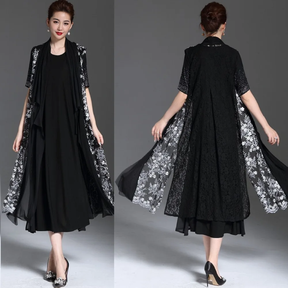 Платье женское длинное кружевное с цветочным принтом большие размеры XXXXL 4XL |