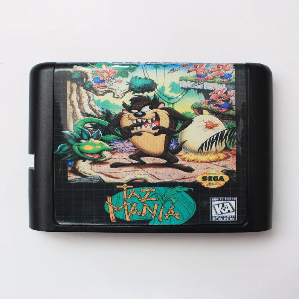 Таз Мания 16 бит MD карточная игра для Sega игры Mega Drive Genesis | Электроника