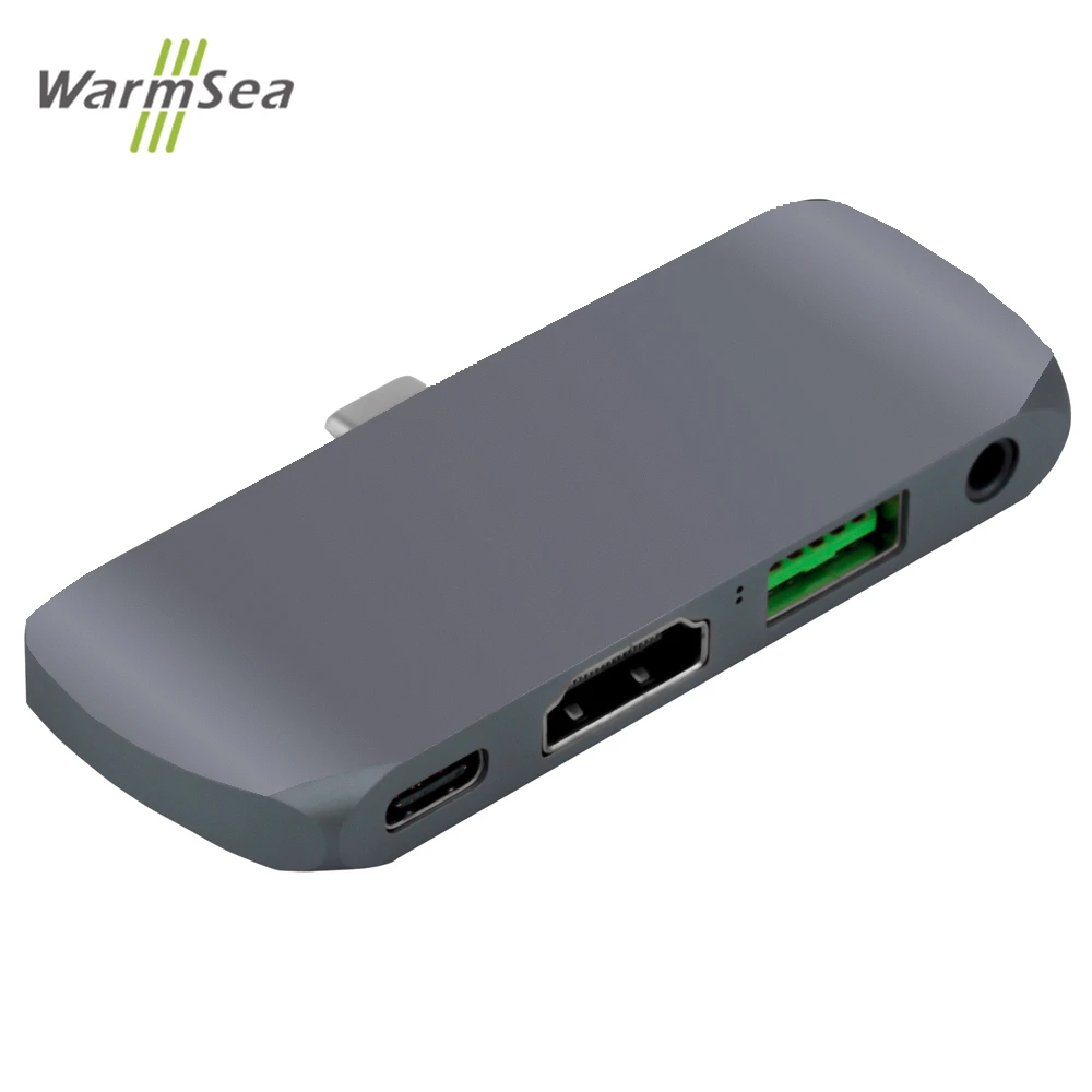 USB C концентратор для Ipad Pro адаптер с зарядка PD HDMI 4 K 3 0 5 мм аудио совместимый MacBook