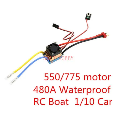 3S 480A Водонепроницаемый RC лодка ESC Электрический контроллер скорости 5-13 в с