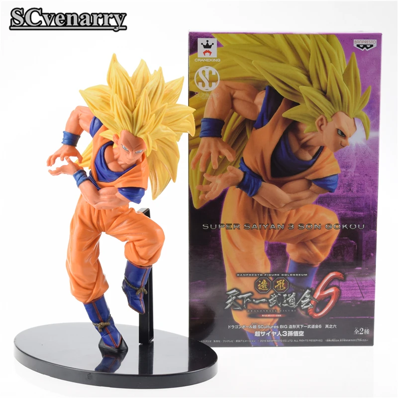 Dragon Ball z Son Goku Super Saiyan 3 в упаковке № 52 ПВХ фигурка модель игрушки Рождественский