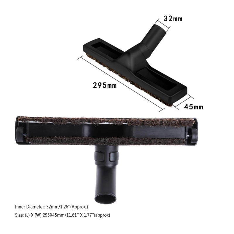 

12-inch Swivel 360 Degree Vacuum Dust Brush Head Floor Replacement Cleaner