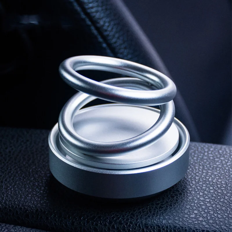 silver Автомобильный освежитель воздуха с магнитной подвеской, Воздухопроницаемый ароматизатор, украшение для автомобиля - Название цвета: silver