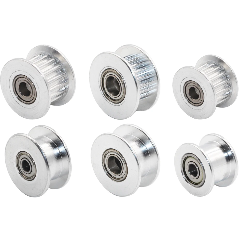 

GT2 Pulley 16/20 With Teeth Pulley 16/20Teeth OR Without Teeth Timing Gear Bore 3/5mm for 2GT Belt Width 6mm
