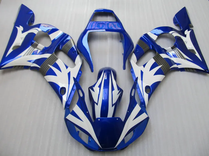 Первоклассный комплект обтекателей для YAMAHA YZFR6 98 99 00 01 02 YZF R6 1998 1999 2000 2002 ABS синий