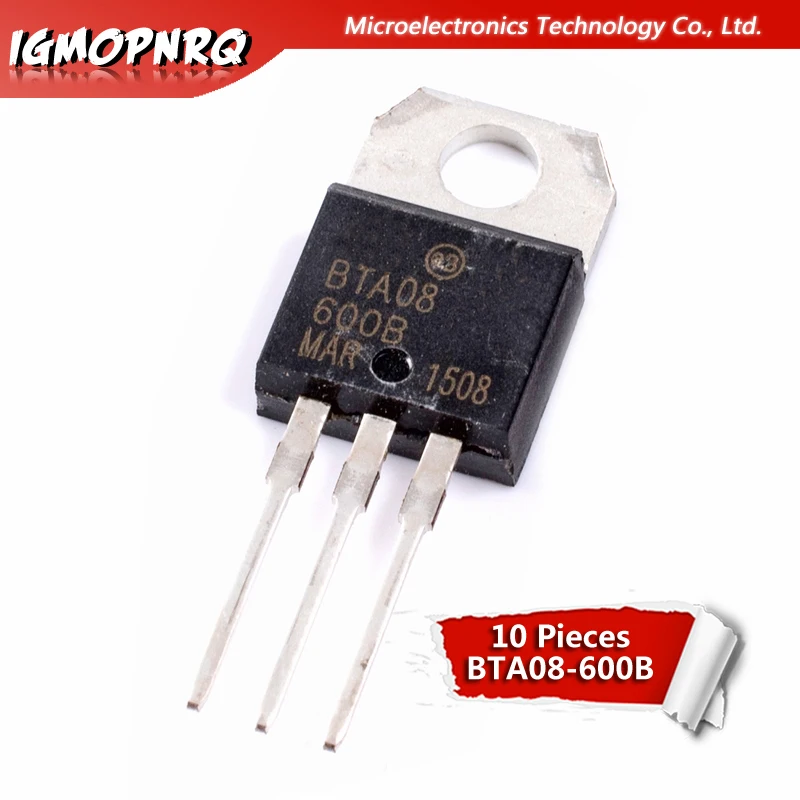 10 шт. BTA08 600B Triacs 8 0 A 600 вольт TO 220 тиристор новый оригинальный|c c| |