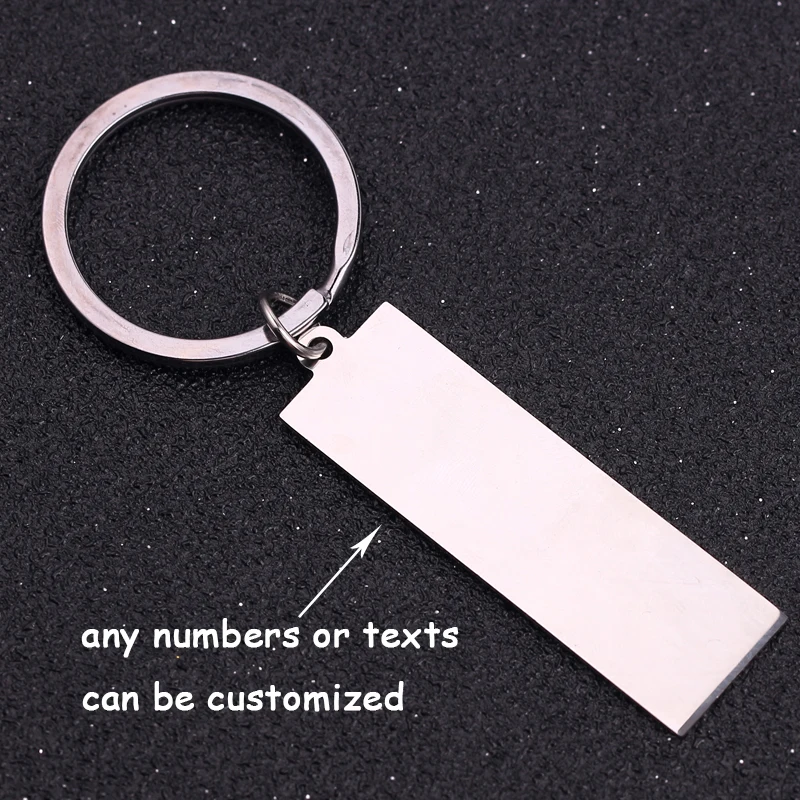 Персонализированный брелок из нержавеющей стали персонализированный с датой на
