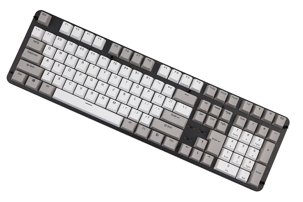 pbt keycap Double shot 108 keys Retro gray white OEM profile for MX Switches mechanical keyboard Keycaps