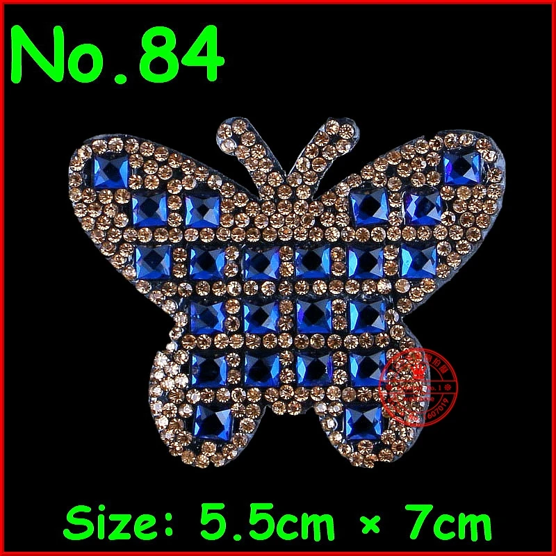 

1 Pcs Butterfly Motif Diamond Hotfix Rhinestone Iron On Crysal Patch Motif For Women Children Dress Clothes Applique DIY Garment