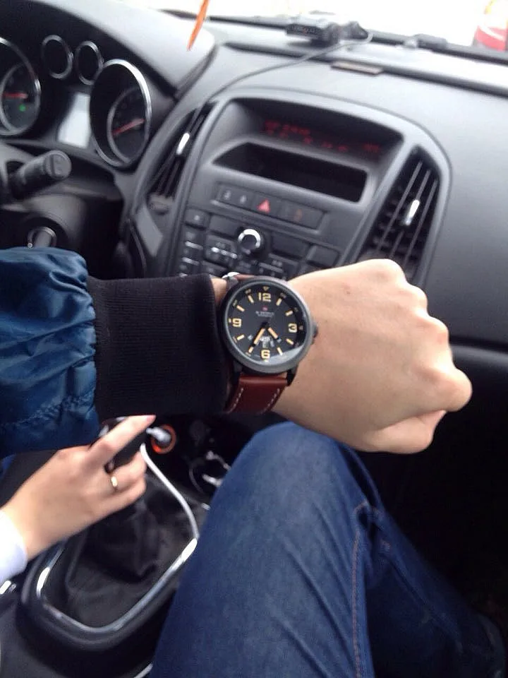 2016 популярные мужские часы Лидирующий бренд Роскошные наручные военные