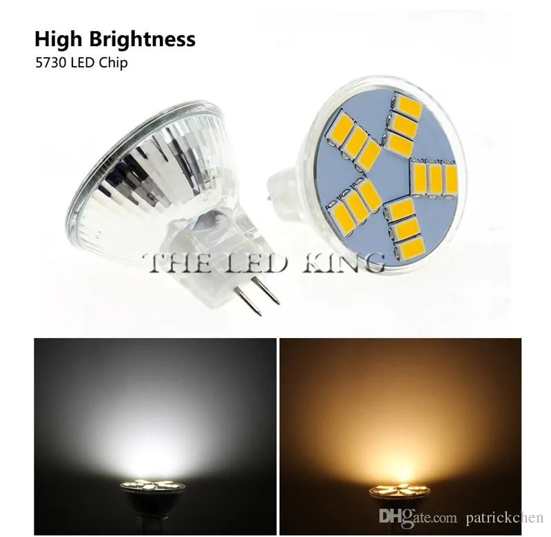 Светодиодная лампа MR11 12 В AC DC 5 Вт 7 светодиодная GU4 ampul 10LED 15LED 60 угол луча 5730SMD