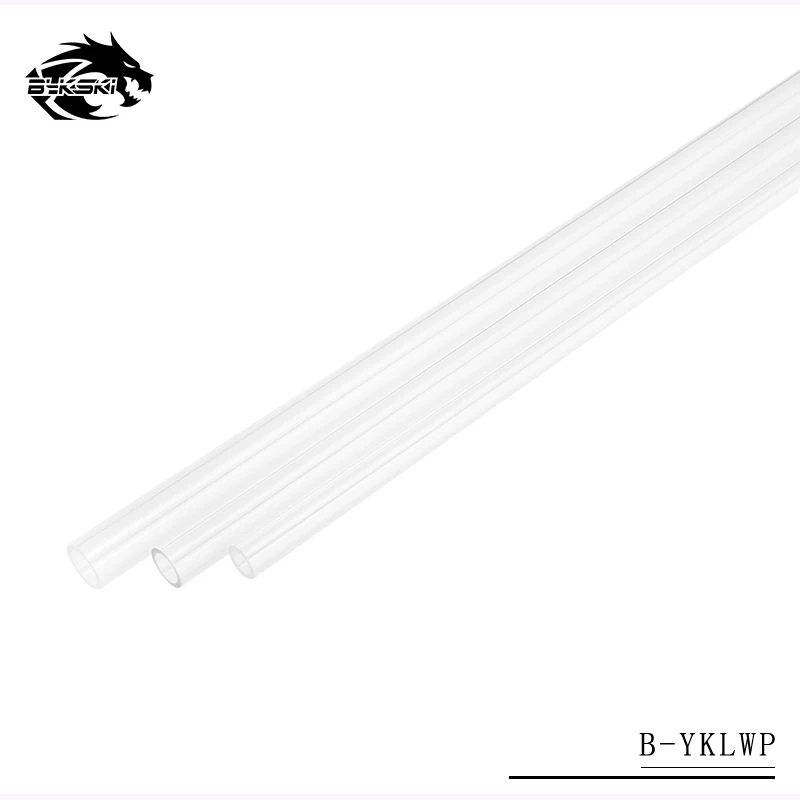 2 шт./лот BYKSKI PMMA/PETG жесткая трубка(OD12mm/OD14mm/OD16mm)+ 2 мм толщина+ 50 см длина Прозрачная Жесткая труба