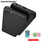 Чехол с закаленным стеклом для iphone 12, 5, 5S, 11 Pro, 7, 8, 6S Plus, XR, XS Max