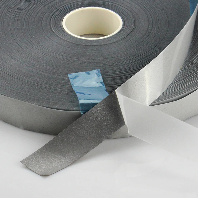 Высокая видимость эластичный материал безопасный Серебряный светоотражающий DIY