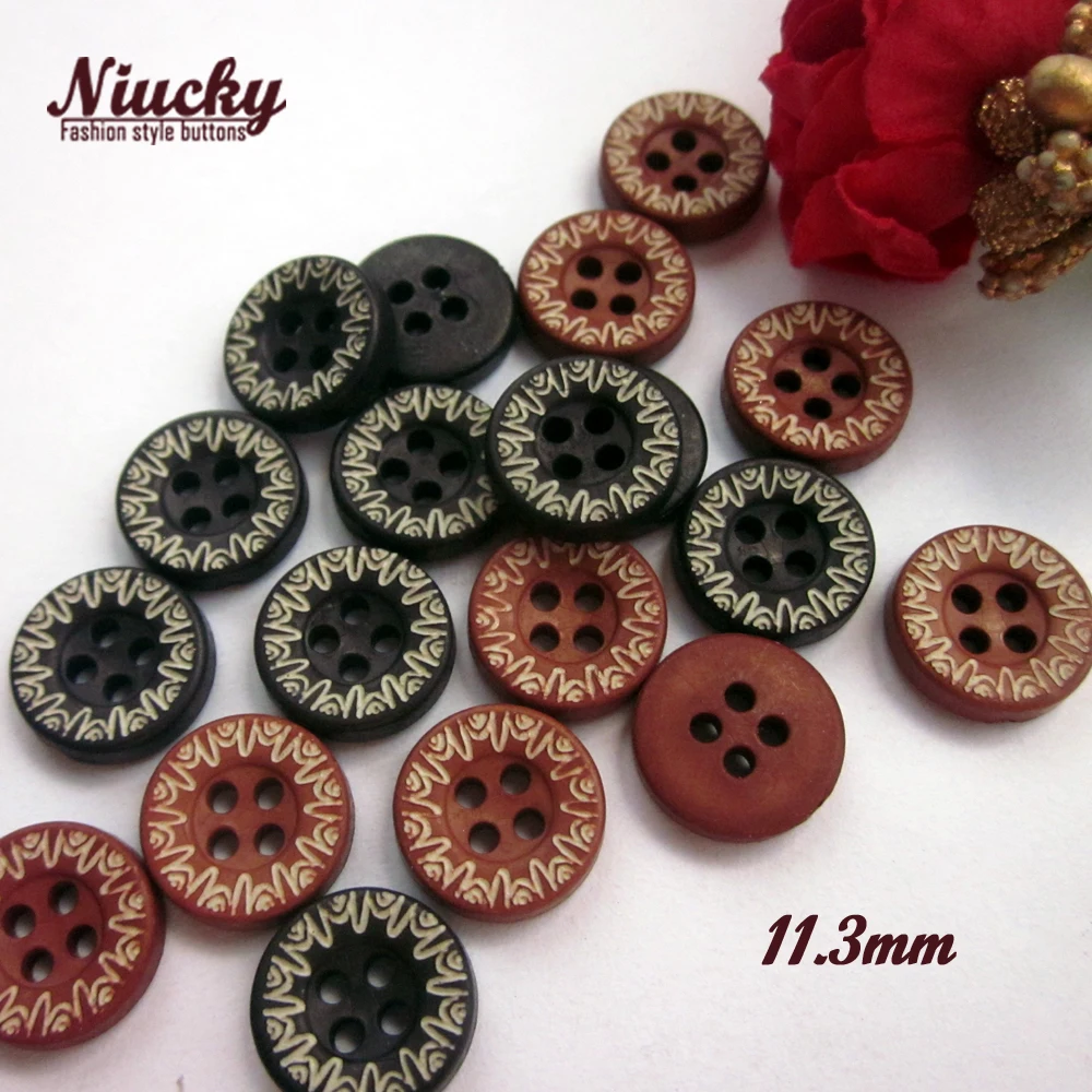 

Niucky 11,3 мм 4 отверстия черный/красный лазерный узор рубашка кнопка для шитья одежды diy Ремесло Скрапбукинг аксессуары P0201-021