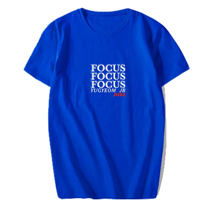 Футболка унисекс kpop got7 с коротким рукавом и круглым вырезом 6 цветов | Женская