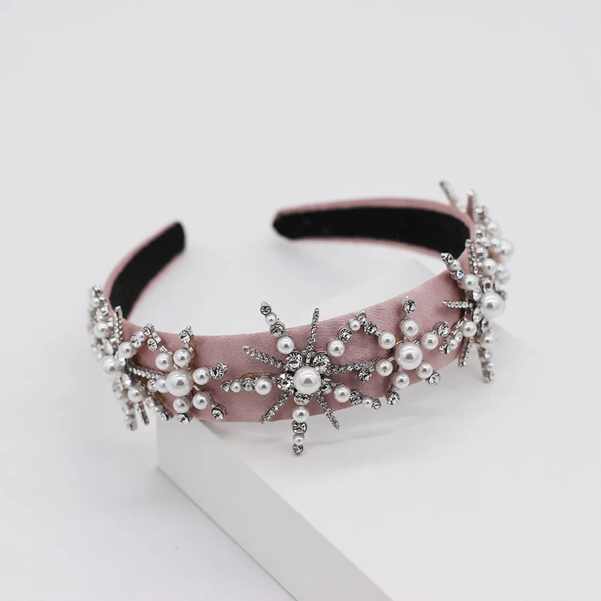 Роскошная корона в стиле барокко кристальная Снежинка ободок для волос с