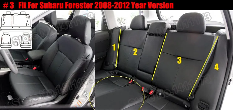 Чехол для сидения carпортного на заказ для Subaru Forester 2009 чехлы для сидений автомобиля и поддержка черного белья защита сидений Подушка