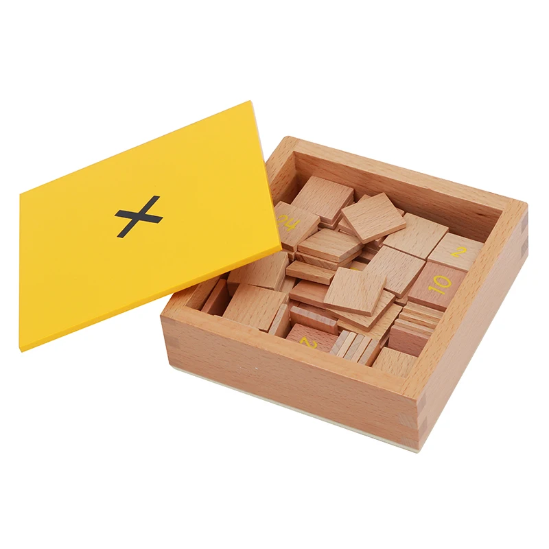 Детские игрушки Монтессори детские деревянные рабочие таблицы с умножением