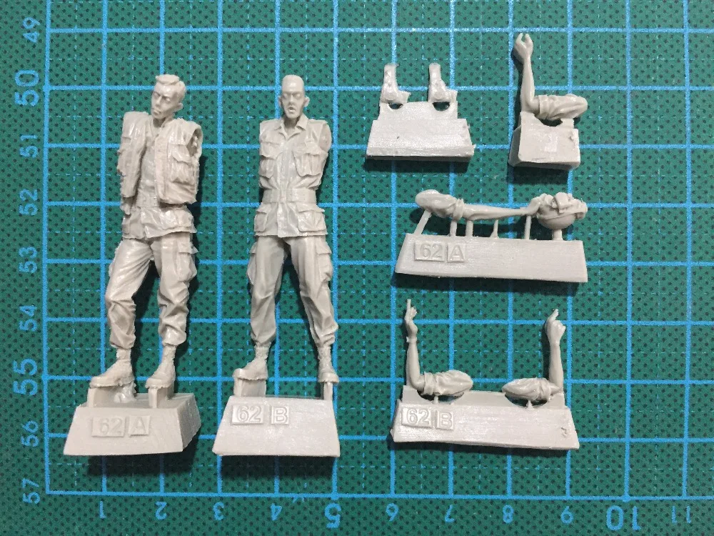 1/35 шкала resin смола фигурка вьетнамских военных американских сотрудников